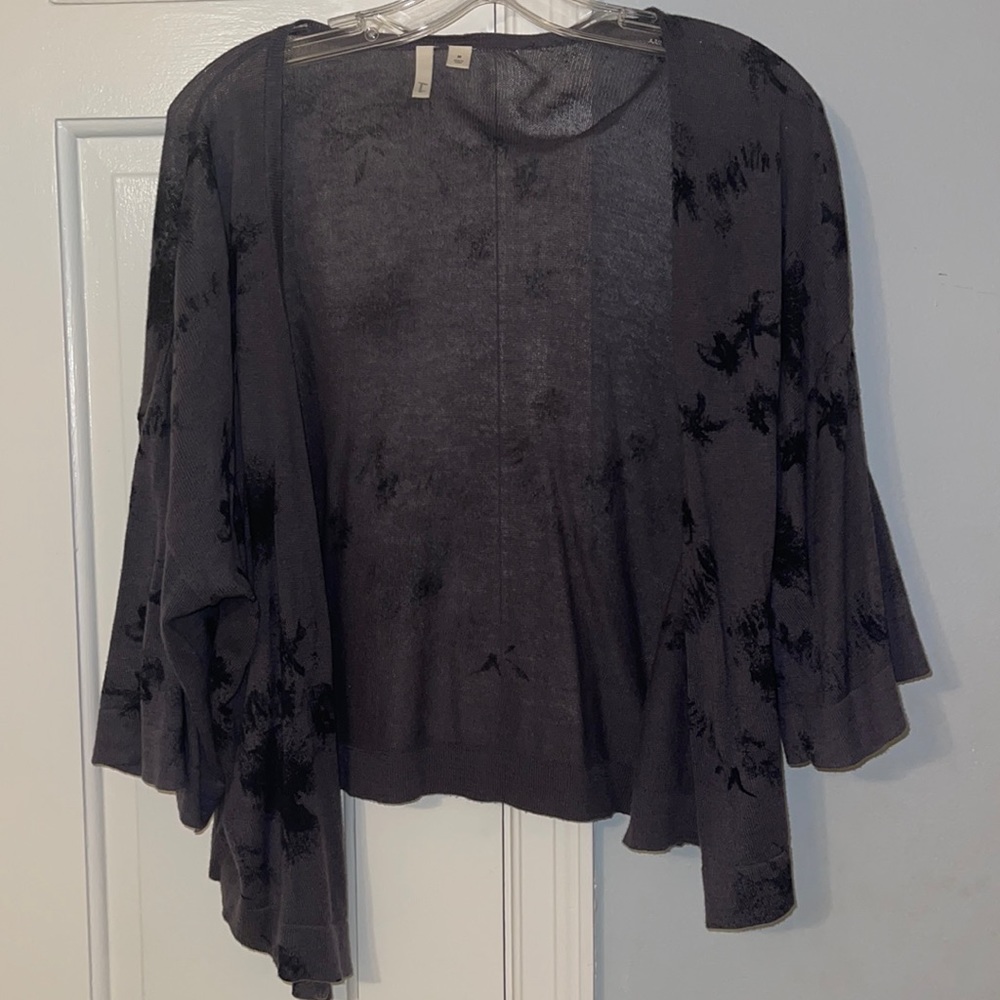 Frenchi grey and black cardigan